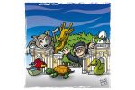 The Biopark of Rome. Colour drawing for Gazzetta dei Piccoli (Toddlers' Gazette) column of the Gazzetta di Parma (Gazette of Parma)