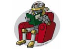 Robots and artificial intelligence. The inspiring muse. Colour drawing for Gazzetta dei Piccoli (Toddlers' Gazette) column of the Gazzetta di Parma (Gazette of Parma)