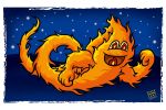 Spirit of Fire. Colour drawing for Gazzetta dei Piccoli (Toddlers' Gazette) column of the Gazzetta di Parma (Gazette of Parma)