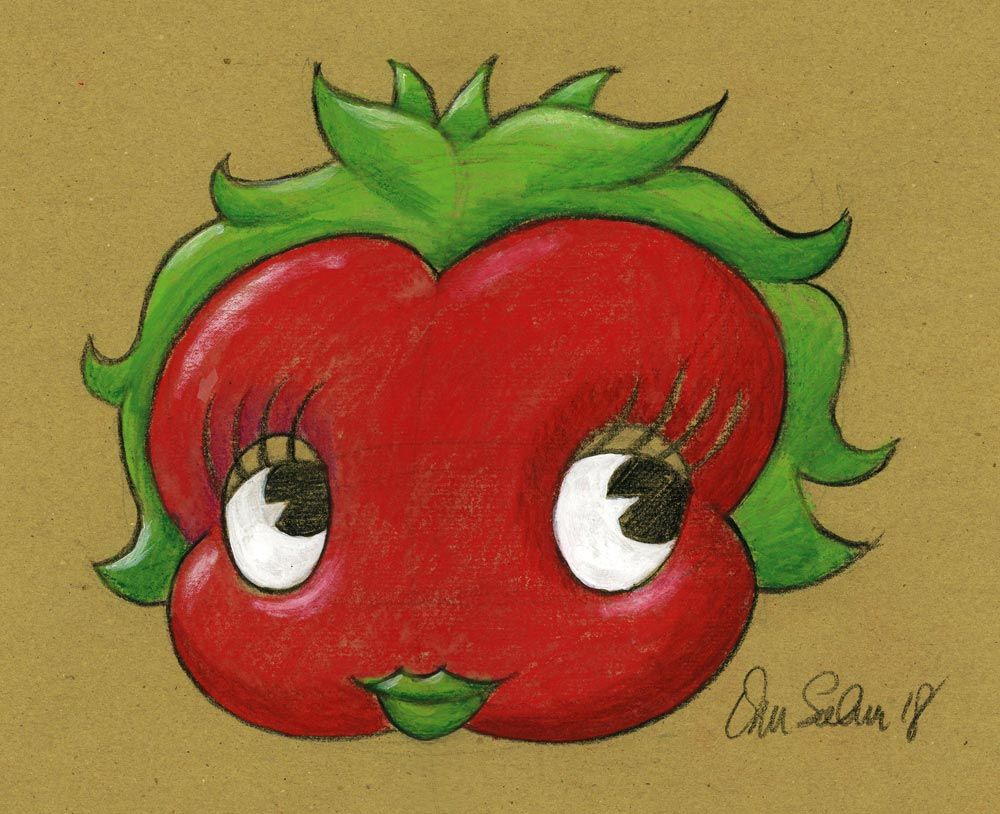 Illustrazione personqaggio Miss Riccia di Parma