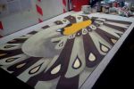 Il work in progress del quadro la Fenice