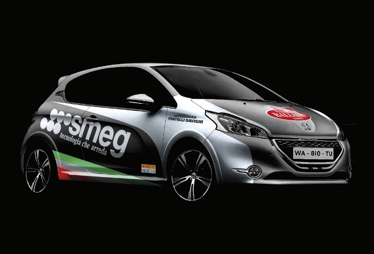 Visual livrea definitiva Peugeot 208 di Maurizio Razzini