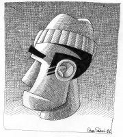 busto di marinaio cubista