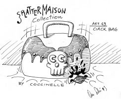 ciack bag art 69 splattermaison collection by coccinelle