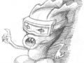 piccolo alieno cibernetico