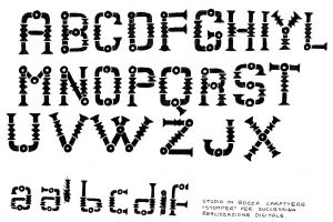 studio lettere font stomper