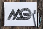 Quinto bozzetto manuale logo MAG