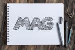 Settimo bozzetto manuale logo MAG