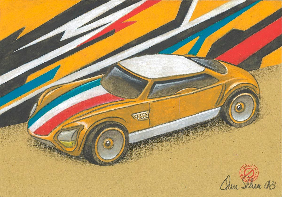 Hot Wheels Avant Garde disegno di Oscar Salerni