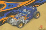 Hot Wheels Bone Shaker disegno di Oscar Salerni