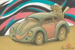 Hot Wheels Volkswagen Beetle disegno di Oscar Salerni