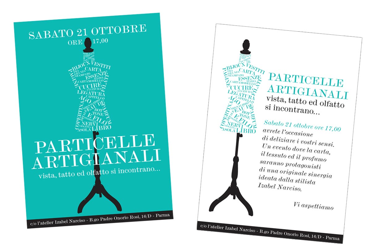 cartolina particelle artigianali