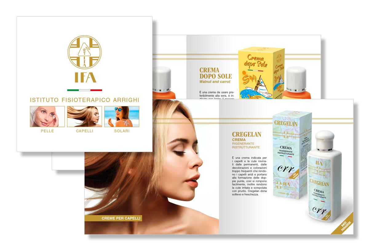 Depliant prodotti IFA Istituto Fisioterapico Arrighi