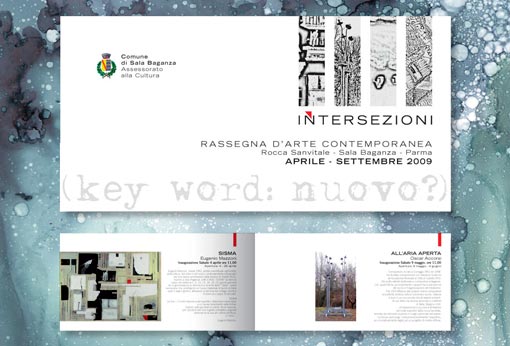 Opuscolo rassegna d'arte contemporanea Intersezioni