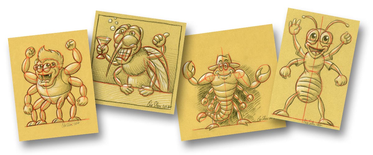Comics Insects Tutorial - Comics School and Creative Drawing by Oscar Salerni