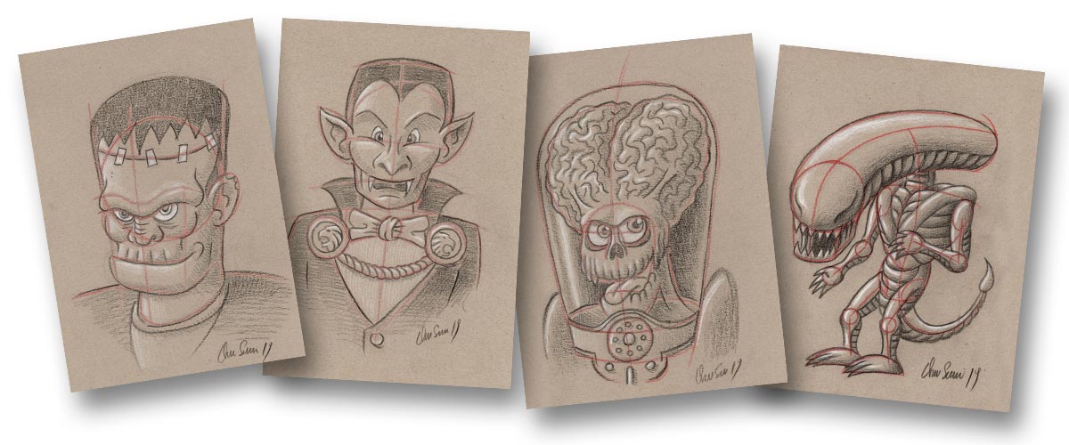 Movie Monster Comics Tutorial - Comics School and Creative Drawing by Oscar Salerni